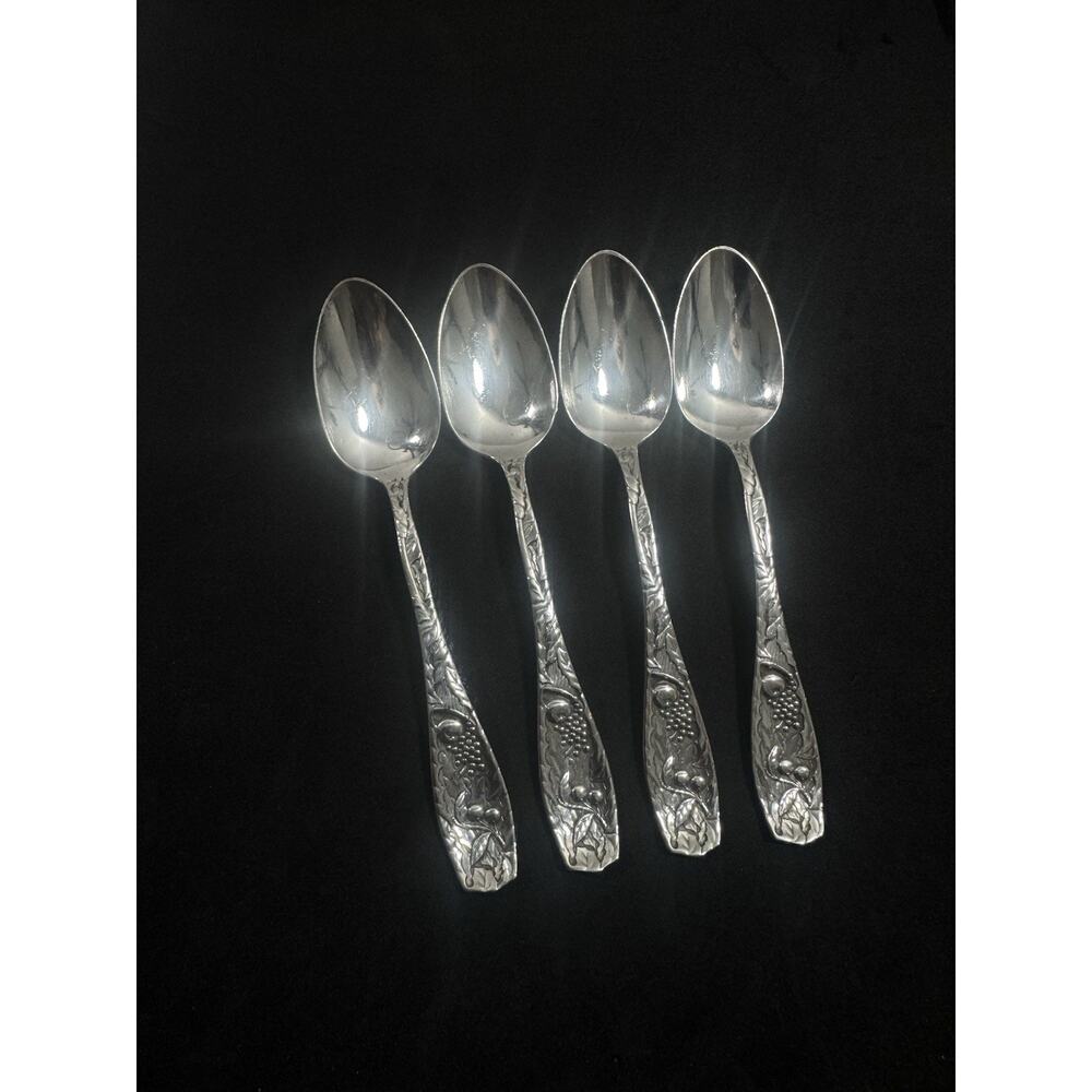 Pomona by Towle 4 Sterling Silver Teaspoons 5 1/2" Fruit 84.3 Grams